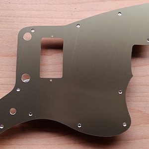 Custom design Jazzmaster Gold Anodised pickguard single pickup to fit Fender USA or MIM or Squier Jazzmaster ala Matt Skiba