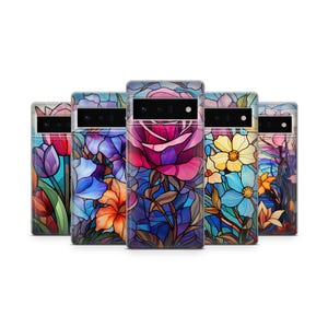 Stained Glass Case fit Pixel 11 Pro XL, Pixel 10, Pixel 9 Pro XL, Pixel 8, Pixel 7, Pixel 6A, Pixel 5