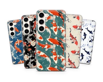 Custodia Koi Fish adatta a Samsung S26 Ultra, S25 FE, Samsung S24, S23, Samsung Galaxy A57, A56, A55, Samsung A37, A36, A17, A16, Note 20