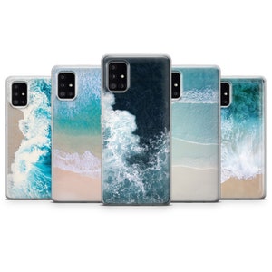 Coque Ocean Wave pour Samsung S25 Ultra, S24 FE, Samsung S23, S22, Galaxy A05, Samsung A56, A55, A52, Samsung A36, A35, A16, A15