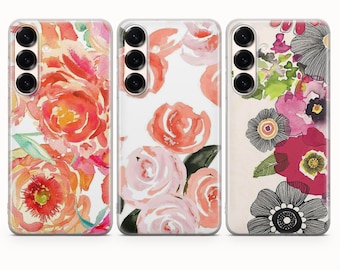 Custodia per telefono con bouquet di peonie per S26 Ultra, S25 FE, Samsung S24, S23, Galaxy A05, Samsung A57, A56, A55, Samsung A37, A36, A17, A16