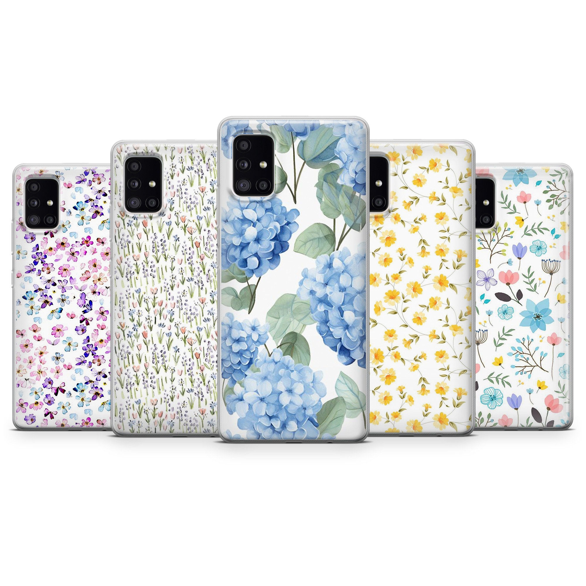 Spring Flower Case fit Samsung S25 Ultra, S24 FE, Samsung S23, S22, Galaxy A05s, Samsung A56, A55, A54, Samsung A36, A35, A16, A15, Note 20