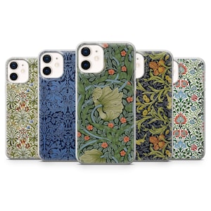 Art Nouveau-telefonskal William Morris-fodral för iPhone, Samsung och Google Pixel