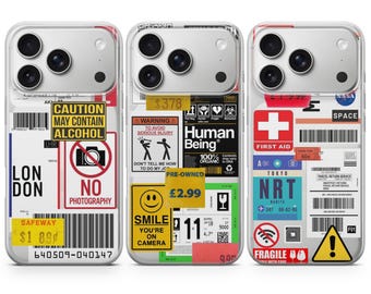 Streetwear Sticker Collage Phone Case for iPhone 17 Pro Max, 16e, 15, 14, 12 & Samsung S25 Ultra, S24 FE, A56, Pixel 10 XL, 9a, 8