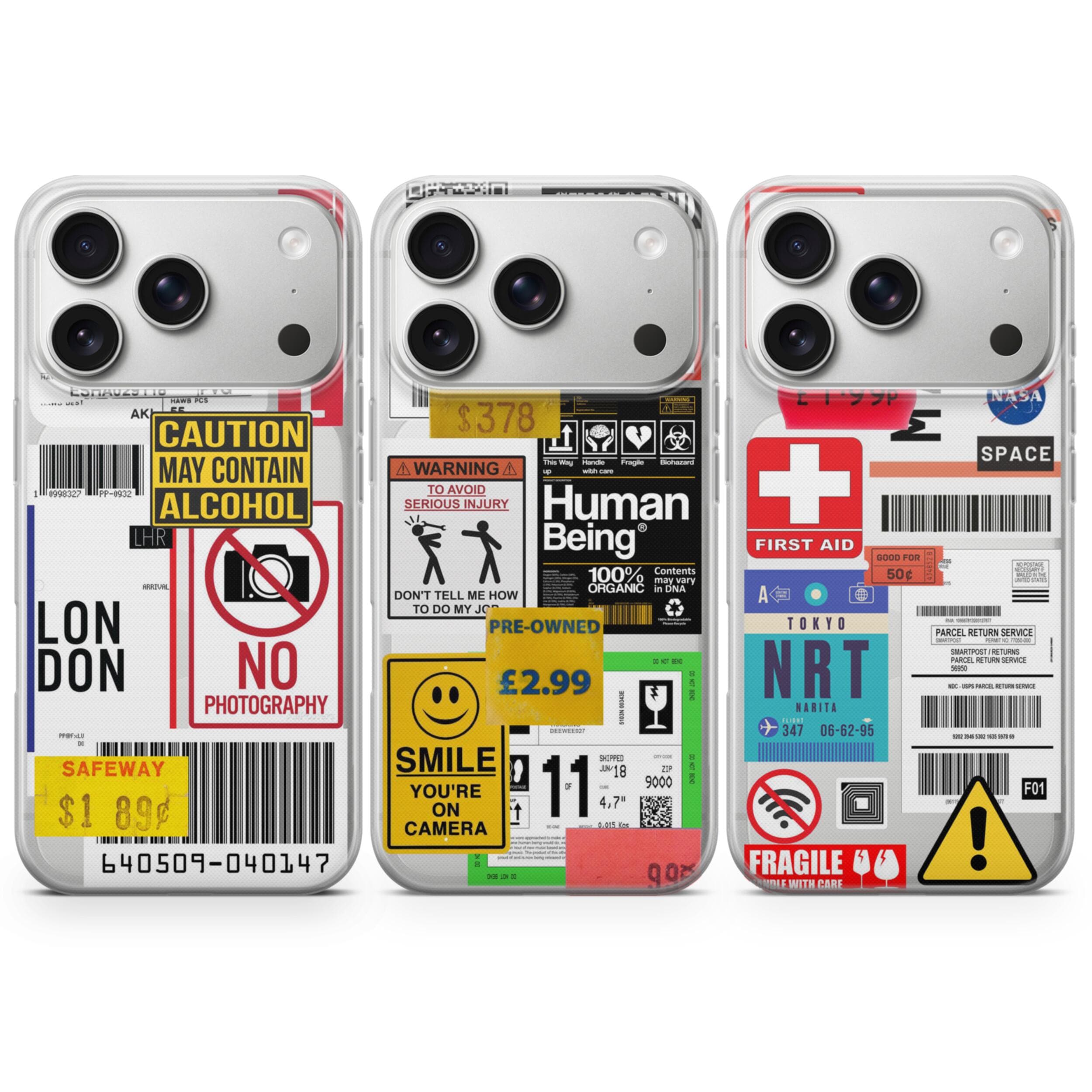 Streetwear Sticker Collage Phone Case for iPhone 17 Pro Max, 16e