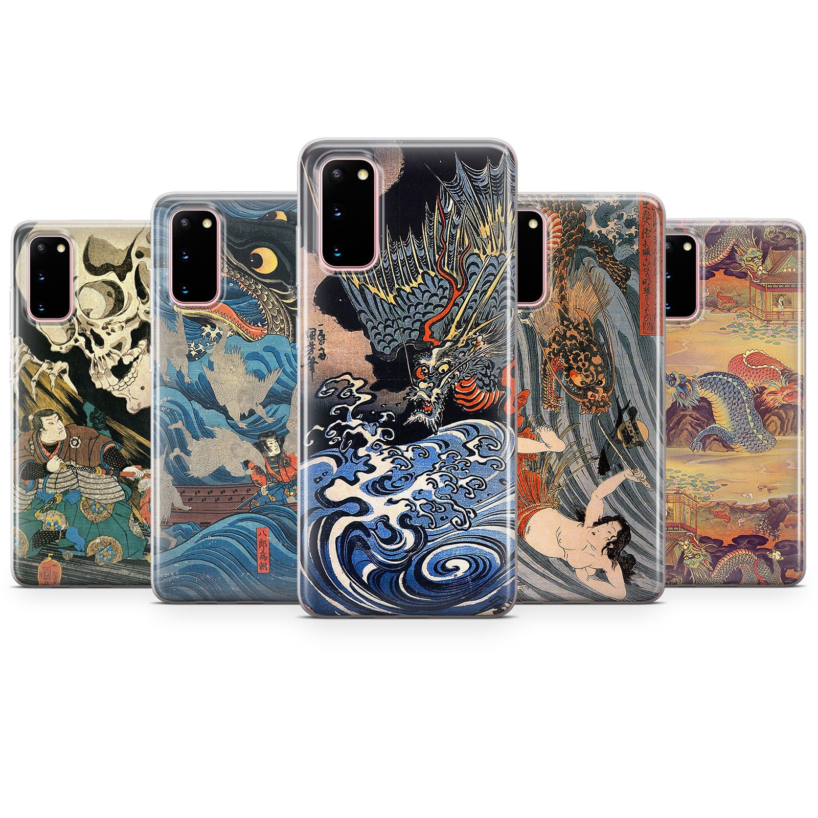 Japanese Wave Anime Art Phone Case Samsung S Fe Samsung S Etsy