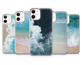 Ocean Waves Case for for iPhone 17 Pro Max, 16e, 15, 14, 12 & Samsung S25 Ultra, S24 FE, A56, Pixel 10 XL, 9a, 8