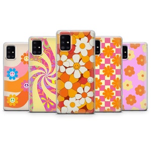 Etui Hippie Flowers pasuje do Samsung S25 Ultra, S24 FE, Samsung S23, S22, Galaxy S21, Samsung A56, A55, A54, Samsung A36, A35, A16, A15, Note 20