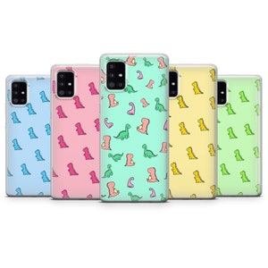 Cute Dinosaur Case fit Samsung S25 Ultra, S24 FE, Samsung S23, S22, Galaxy A05, Samsung A56, A55, A54, Samsung A36, A16, A15