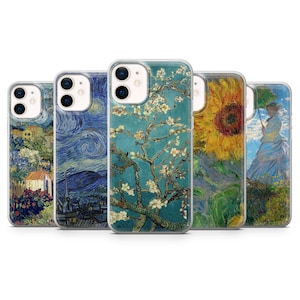 Vincent Van Gogh Handyhülle für iPhone 16 Pro, 15 Pro Max, 14 Plus, 13, 12, 11, XR & Samsung S25 Ultra, S24, A36, A56, Pixel 9 Pro XL