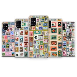 Stamps Phone Case fit Samsung S25, S24 Ultra, Samsung S23, S22, Galaxy A05s, Samsung A56, A55, A54, Samsung A36, A35, A16, A15, Note 20