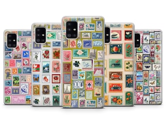 Stamps Phone Case fit Samsung S26 Ultra, S25 FE, Samsung S24, S23, Galaxy Samsung A57, A56, A55, Samsung A37, A36, A17, A16, Note 20