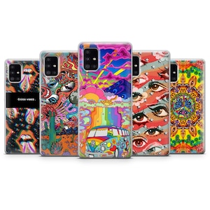 Retro Hippie Handyhülle passend für Samsung S25 Ultra, S24 FE, Samsung S23, S22, Galaxy A05, Samsung A56, A55, A54, Samsung A36, A35, A16, A15, Note 20