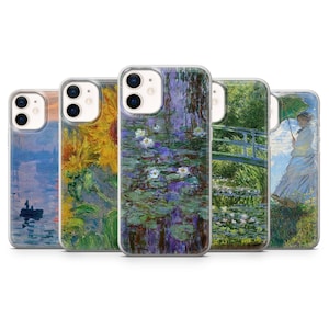 Coque de portable Claude Monet - Oeuvre d'art pour iPhone 16 Pro Max, 15, 14 Plus, 13, 12, 11, XR et Samsung S26, S25, A56, A56, A36, Pixel 9