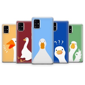 Funny Duck Case fit Samsung S24, S23 Ultra, Samsung S22, S21 FE, Galaxy A05s, Samsung A55, A54, A53, Samsung A35, A34, A15, A14, Note 20