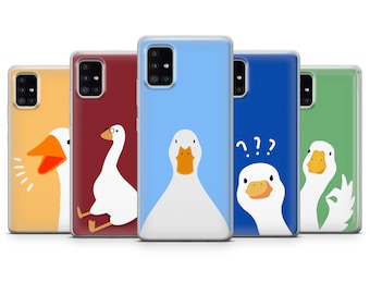Funny Duck Case fit Samsung S24, S23 Ultra, Samsung S22, S21 FE, Galaxy S20, Samsung A54, A53, A52, Samsung A34, A33, A15, A14, Note 20