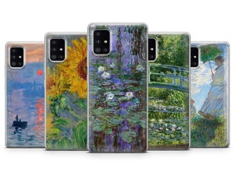 Claude Monet Case fit Samsung S25 Ultra, S24 FE, S23, Samsung S22, S21, Samsung Galaxy A56, A55, A54, Samsung A36, A35, A34, A16, A15, Note