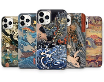 Japanese Art Phone Case for iPhone 17 Pro Max, 16e, 15, 14, 12 & Samsung S25 Ultra, S24 FE, A56, Pixel 10 XL, 9a, 8