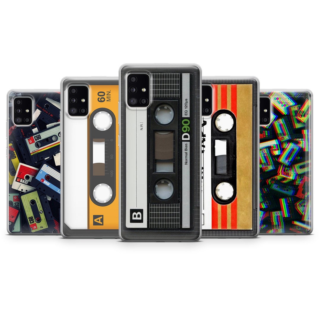 Vintage Audio Tape Phone Case Retro Cover Fit Samsung S24, S23 Ultra,  Samsung S22, S21 FE, Samsung A54, A53, A52, Samsung A34, A15, A14, 