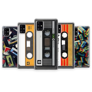 Vintage Audio Tape Phone Case Retro Cover fit Samsung S25 Ultra, S24 FE, Samsung S23, S22, Samsung A56, A55, A54, Samsung A36, A16, A15,