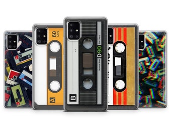 Vintage Audio Tape Phone Case Retro Cover fit Samsung S26 Ultra, S25 FE, Samsung S24, S23, Samsung A57, A56, A55, Samsung A37, A17, A16,