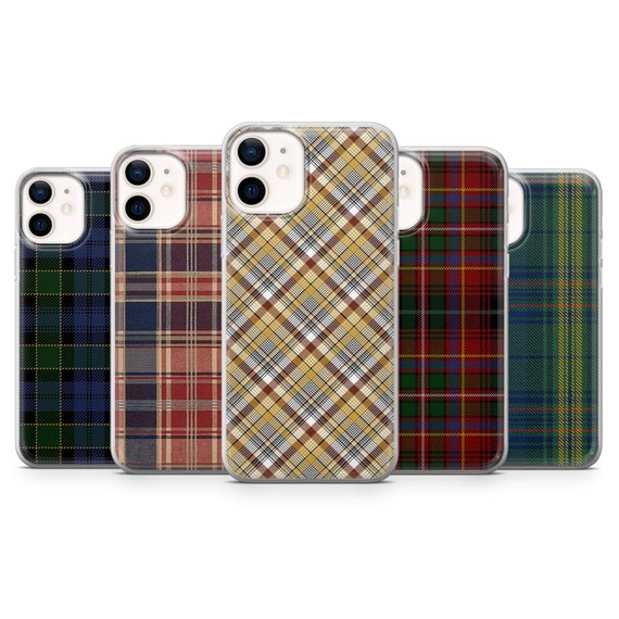 Cozy Plaid Phone Case for iPhone 17 Pro Max, 16e, 15, 14, 12 & Samsung S25 Ultra, S24 FE, A56, Pixel 10 XL, 9a, 8