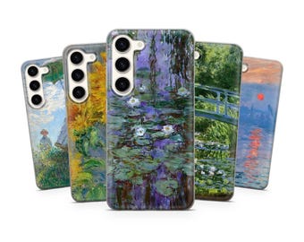Claude Monet Case fit Samsung S26 Ultra, S25 FE, S24, Samsung S23, S22, Samsung Galaxy A57, A56, A55, Samsung A37, A36, A35, A17, A16, Note