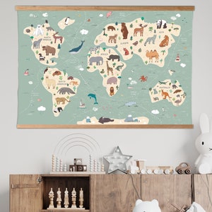 Weltkarte, Kinderzimmer Wandbild, Weltkarte, Wanddeko, Wanddeko, Kinderzimmer Wanddeko, Kinderzimmer Wanddeko zu Weihnachten