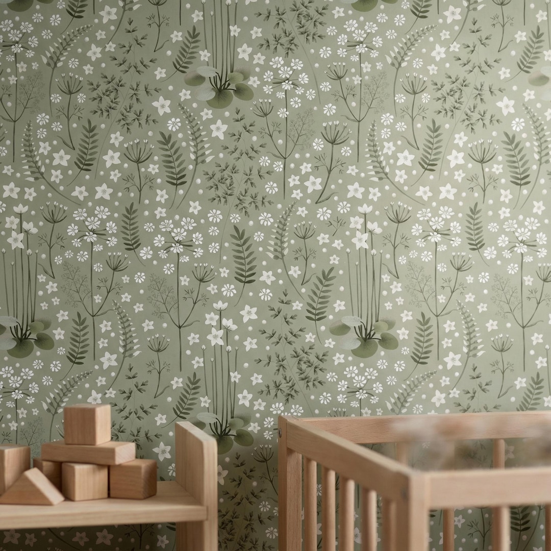 Vintage Floral Wallpaper - Cottagecore Peel and Stick Wallpaper ...