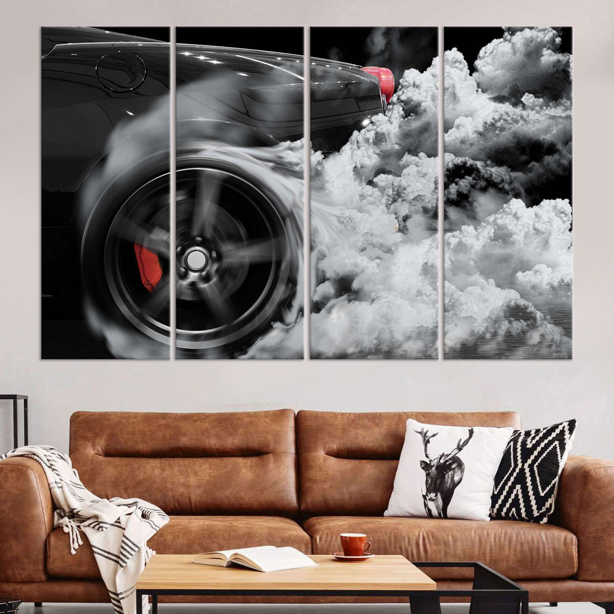 Drift car wall art Sport car canvas print Drift car canvas | Etsy
