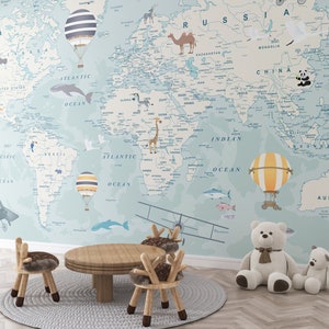 Kinder Wandbild Tapete Weltkarte Wandbild Wandbild Wanddeko Kinderzimmer Wanddeko Kinderzimmer #41