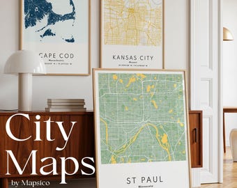 Personalized Map Print, Custom City Map Wall Art, Location Map Gift Wedding, Anniversary & First Home Gift, Custom Map Poster 3 for 2 Offer