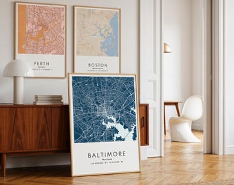 Custom Map Prints Any Location with 3 for 2 Offer - City Print City Map Bundle Travel Poster Personalized Map Location Wall Art Wedding Gift