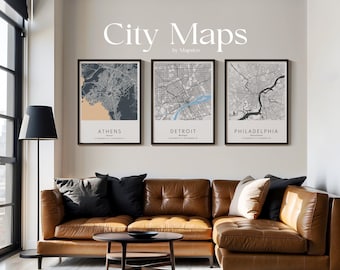 Custom City Map Print: Personalised Location Art (3 for 2 Offer)