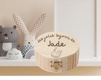 Personalized Engraved Wooden Children's Jewelry Box: A Unique Treasure for Your Little Treasure