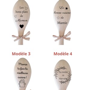 Ustensiles de cuisine personnalisés / Cuillère en bois et spatule image 2