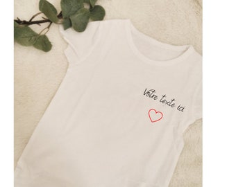 Tee-shirt personnalisé enfant et adulte