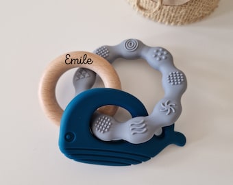 Personalized teething ring / rattle for child