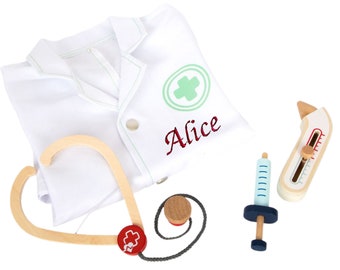 Blouse de médecin et accessoires personnalisés / Jouets enfants