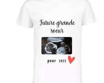 Tee-shirt personnalisé pour annonce grossesse