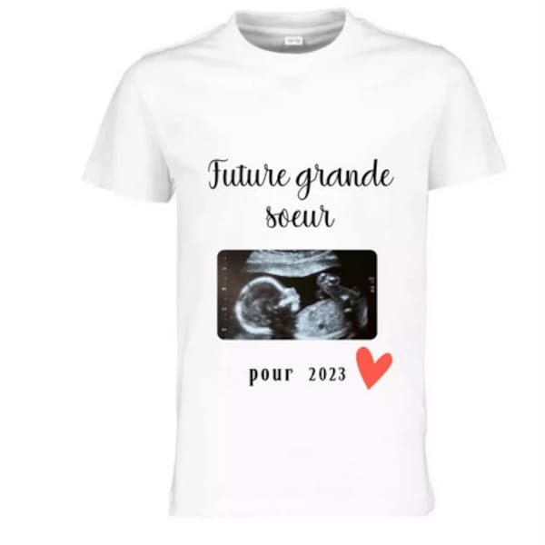 Tee-shirt personnalisé pour annonce grossesse