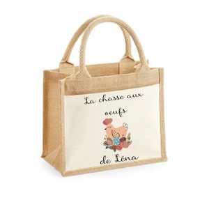 Sac cabas personnalisé pour enfant spécial Pâques/récolte des oeufs Modèle 4