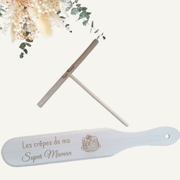 Personalisierte Crêpe-Set-Utensilien