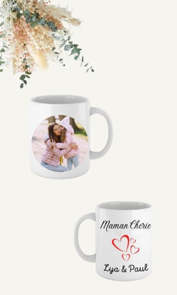 Tasse Maman Chérie avec Photo Personnalisée