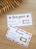 "Good for" scratch card to personalize, original gift product logo