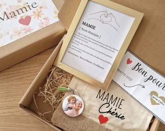 Coffret cadeau personnalisé pour mamie/ Marraine/ ou toutes occasions