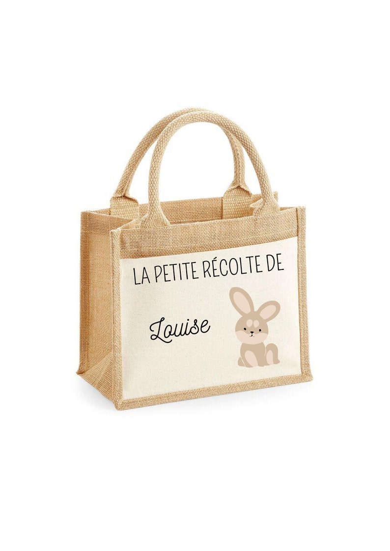 Sac cabas personnalisé pour enfant spécial Pâques/récolte des oeufs Modèle 7