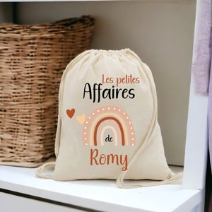 Personalized backpack for children, ideal for small items and a comforter