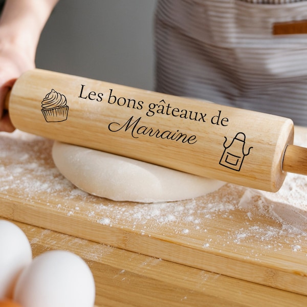 Rouleau à pâtisserie personnalisé