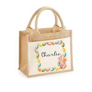 Sac cabas personnalisé pour enfant spécial Pâques/récolte des oeufs Modèle 9